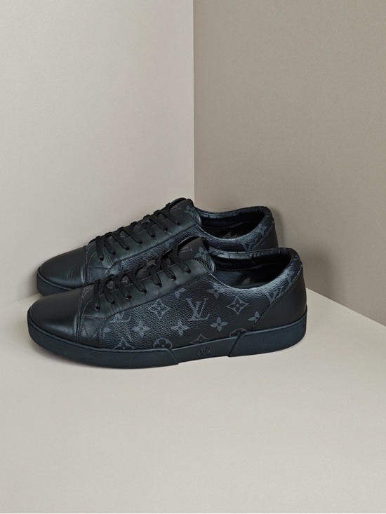 Louis Vuitton Other - Louis Vuitton Men’s Black Monogram Leather Low-Top Sneakers